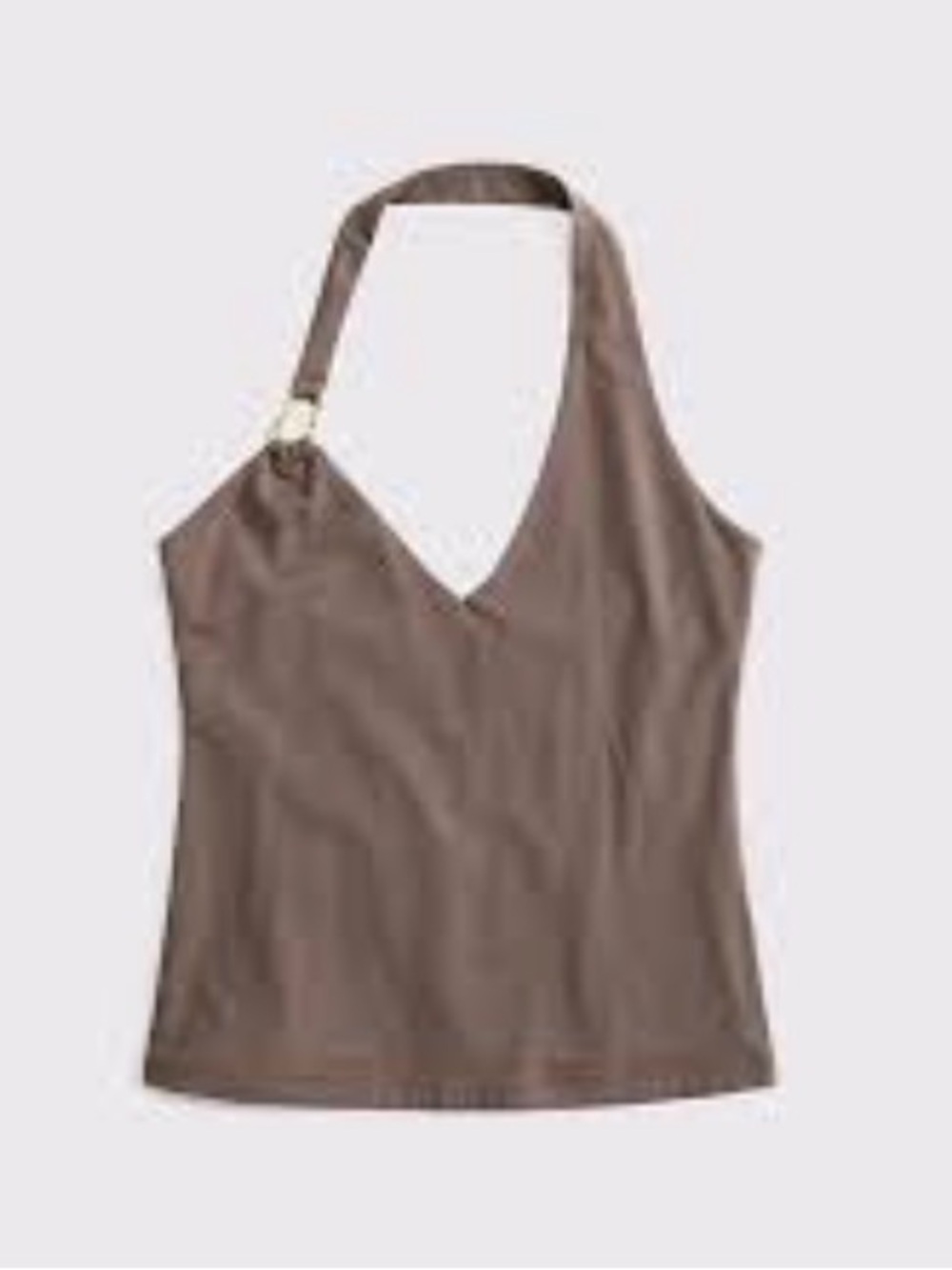Abercrombie & Fitch Brown Halter V-Neck Camisole